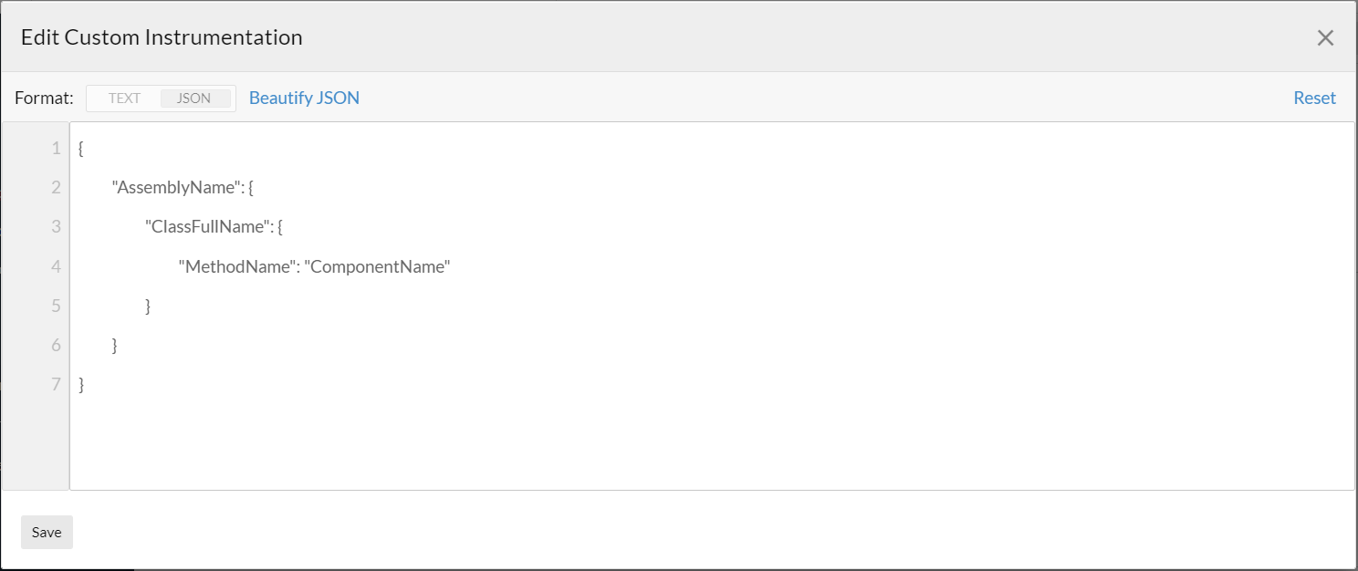 Syntax of .NET APM custom instrumentation