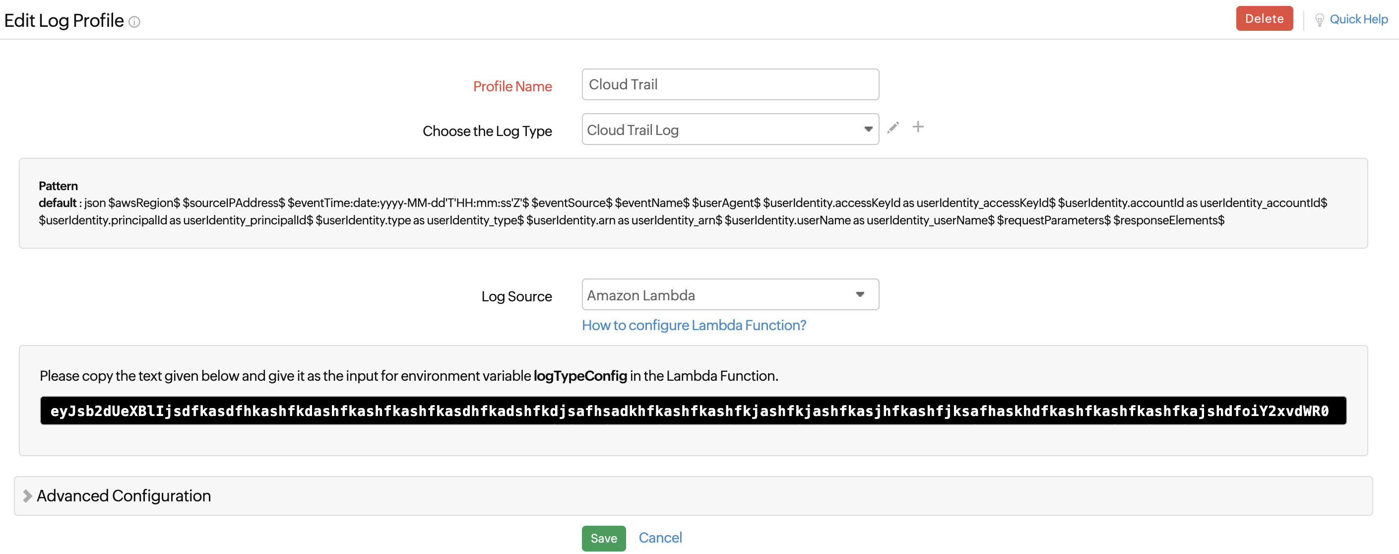 logTypeConfig