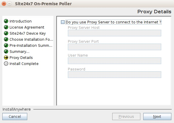 Proxy Settings